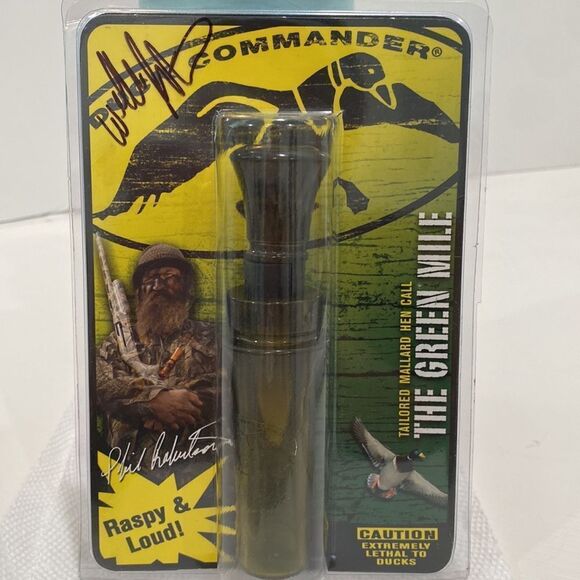 Duck Commander Autographed Tailored Mallard Hen Call The Green Mile Raspy Loud - Picture 10 of 11